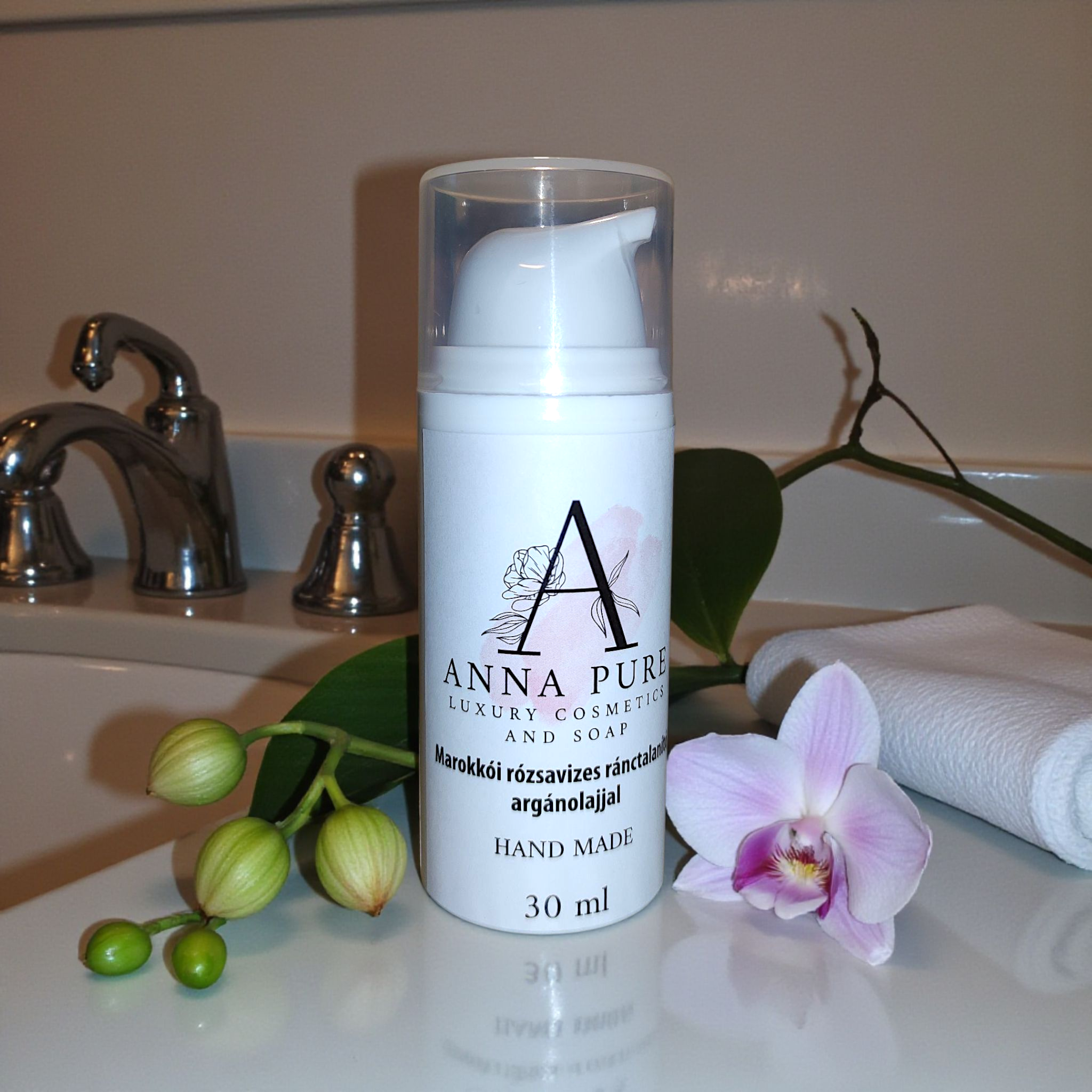 Marokkói Rózsavizes Ránctalanító - Argánolajjal