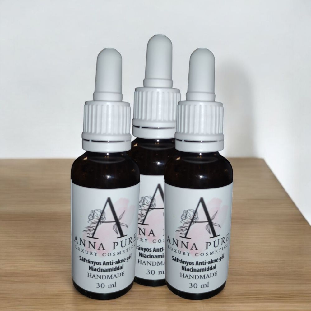 Sáfrányos Anti-akne Gél Niacinamiddal 30 ml